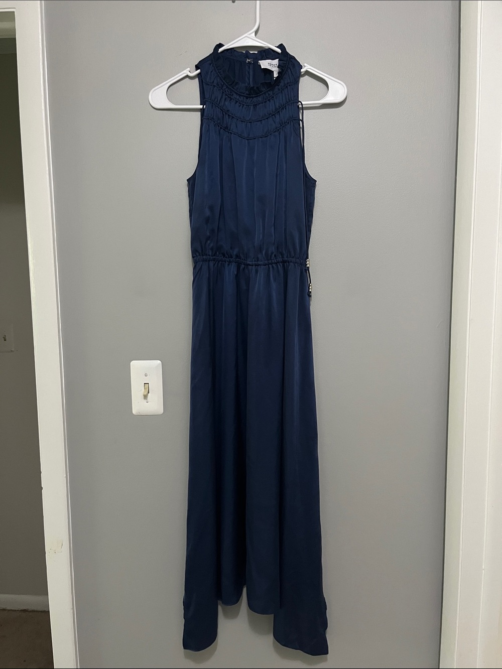 Derek Lam 10 Crosby Navy Blue Sleeveless Maxi Dress